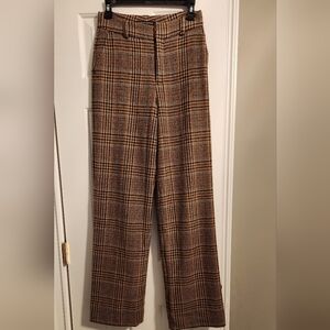 Boston Proper Plaid Pants Like New.High Waist. Stunning High Quality. Worn 2x